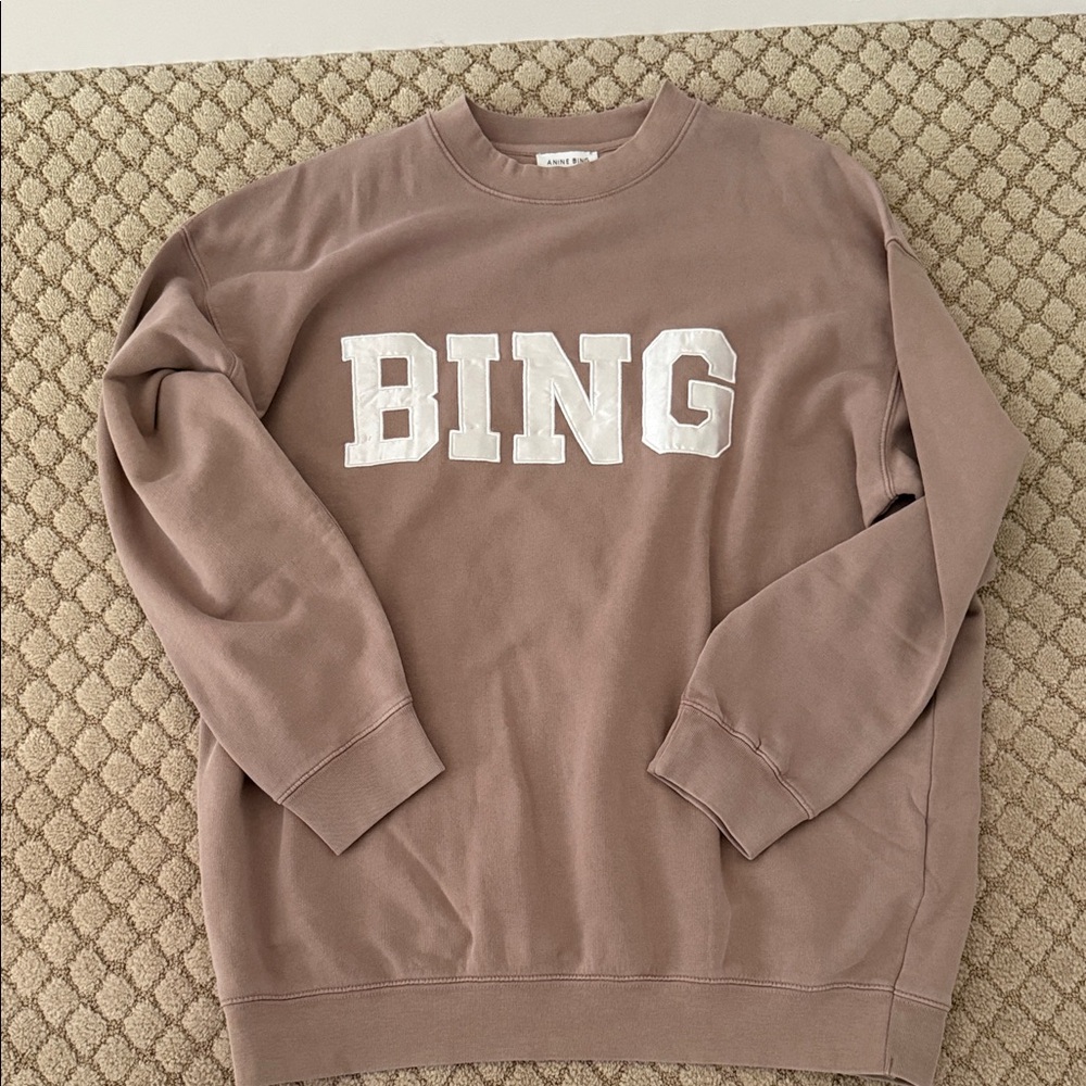 Anine Bing Women's Brown Crewneck Sweater